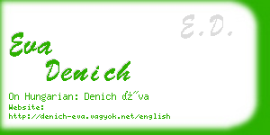 eva denich business card